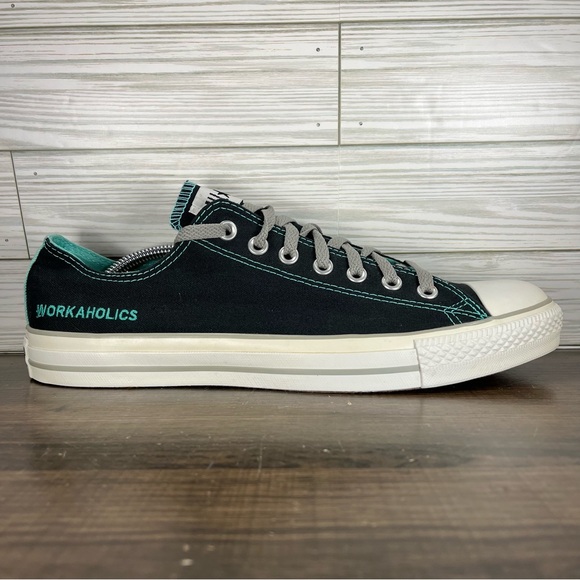 Converse Other - Converse All Star Low Black Green Shoes - Men’s 11 - Women’s 13